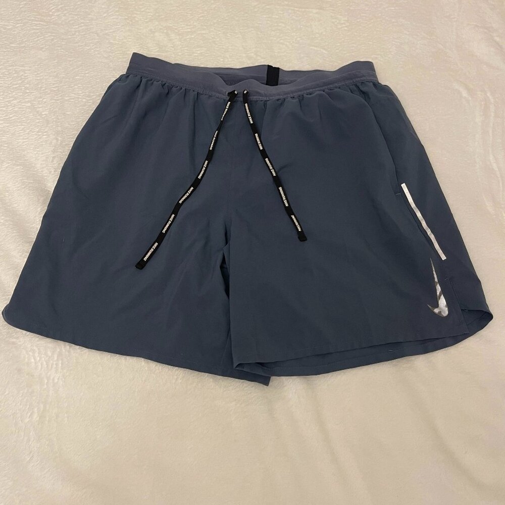 Nike Men's Athletic Shorts Navy with Black Drawstring